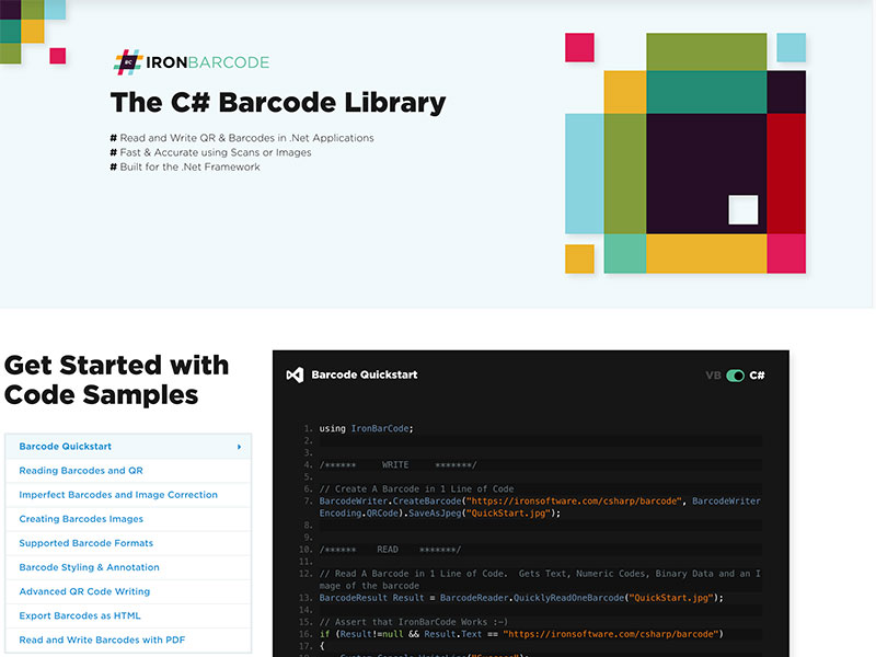 The C# Barcode Library