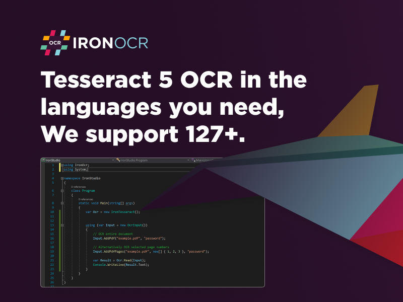 Tesseract OCR in C#