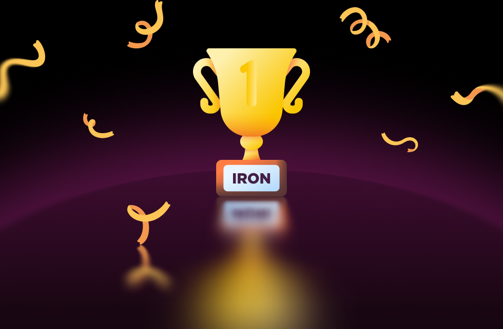Iron Top Partner Awards trophy