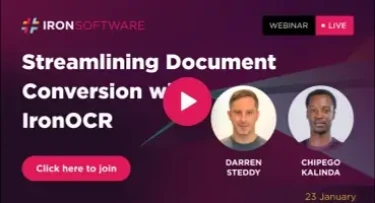 Streamlining Document Conversion with IronOCR