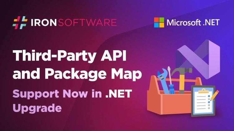 Third-Party API and Package Map Support for .NET Upgrade Assistant