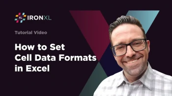 How to Set Cell Data Formats in Excel