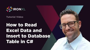 如何讀取 Excel 資料並插入資料庫表 C# | IronXL