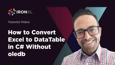 How to Convert Excel to DataTable in C# Without oledb | IronXL