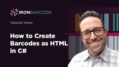 How to Create Barcodes as HTML in C#