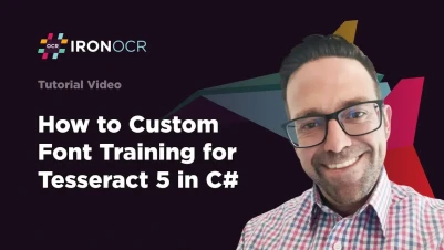 How to Custom Font Training for Tesseract 5 in C#