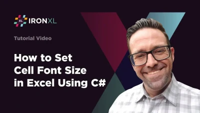 How to Set Cell Font Size in Excel Using C# | IronXL