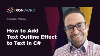 How to Add Text Outline Effect to Text in C# | IronWord