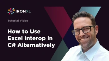 How to Use Excel Interop in C# Alternatively