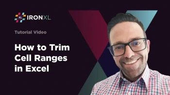 How to Trim Cell Ranges in Excel Using IronXL
