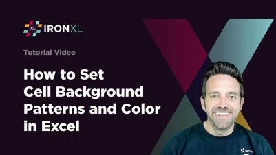How to Set Cell Background patterns and Color in Excel