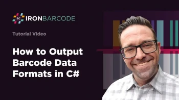 How to Output Barcode Data Formats in C#