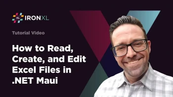 How to Read and Create Excel Files in .NET MAUI Using C# | IronXL