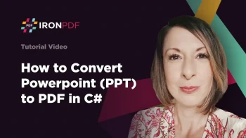 How to Convert PowerPoint (PPT) to PDF in C#