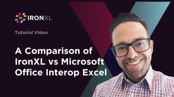 IronXL 与 Microsoft Office Interop Excel 的比较