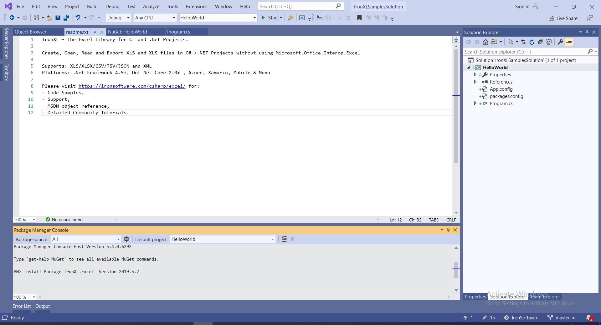 Step by Step) Open Write Excel File in C# [Code Example]  IronXL